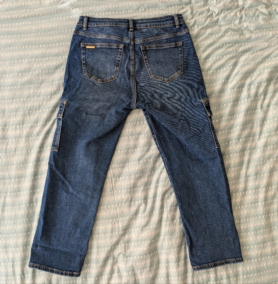 Michael Kors Crop Utility Cargo Jeans - Size 29 - Picture 2 of 5